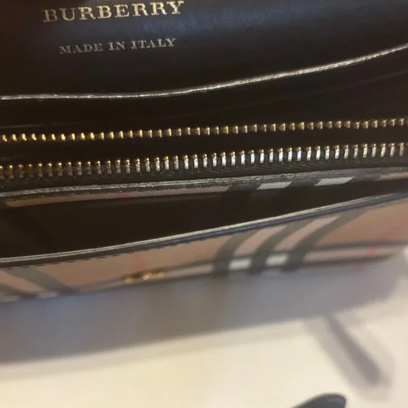 Burberry Brown and Black Plaid Crossbody Bag - Picture 6 of 8